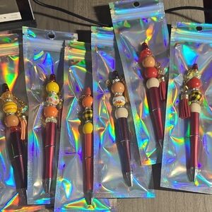 Fall Theme Beaded Pens